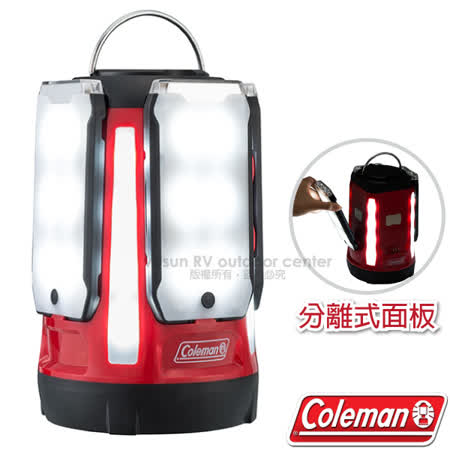 【Coleman】QUAD LED面板型分離式天幕帳蓬野營燈/露營燈(800lm.可IPhone充電)/CM-31270✿30E010